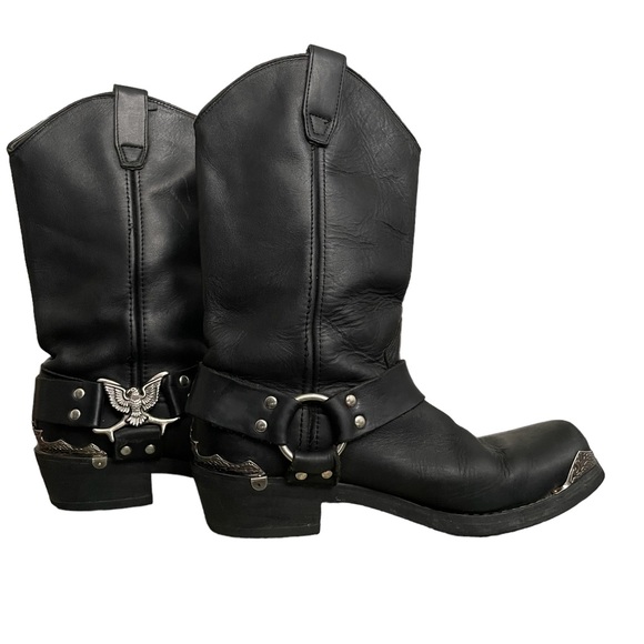 dingo | Shoes | Dingo Chopper Mens Black Leather Biker Boots  display picture 1